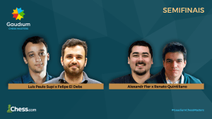 Supi e Fier disputarão a final do Gaudium Chess Masters