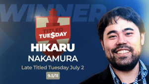 Nakamura Returns To Titled Tuesday Top