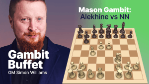 Mason Gambit: Alekhine vs NN