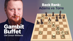 Back Rank: Adams vs Torre